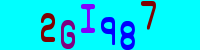 Blue Captcha Image