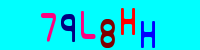 Blue Captcha Image