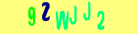 Blue Captcha Image