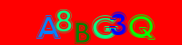 Blue Captcha Image