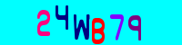 Blue Captcha Image