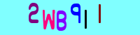 Blue Captcha Image