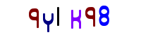 Blue Captcha Image