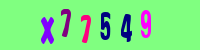 Blue Captcha Image