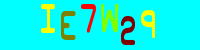 Blue Captcha Image