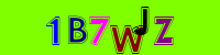 Blue Captcha Image