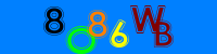 Blue Captcha Image
