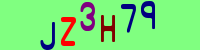Blue Captcha Image