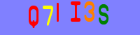 Blue Captcha Image