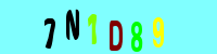 Blue Captcha Image