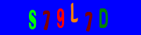 Blue Captcha Image