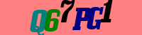 Blue Captcha Image