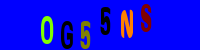 Blue Captcha Image