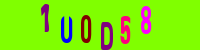 Blue Captcha Image