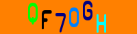 Blue Captcha Image