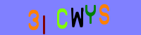 Blue Captcha Image