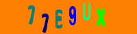 Blue Captcha Image