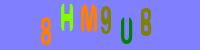 Blue Captcha Image