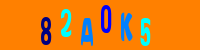 Blue Captcha Image