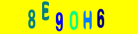 Blue Captcha Image