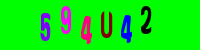 Blue Captcha Image