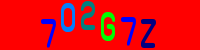 Blue Captcha Image