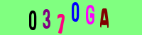Blue Captcha Image