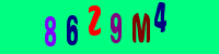 Blue Captcha Image