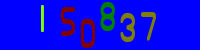 Blue Captcha Image
