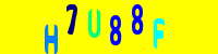 Blue Captcha Image
