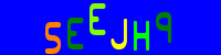 Blue Captcha Image