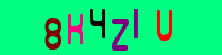 Blue Captcha Image