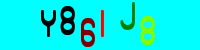 Blue Captcha Image