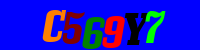 Blue Captcha Image