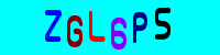 Blue Captcha Image
