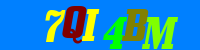 Blue Captcha Image