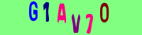 Blue Captcha Image