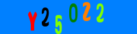 Blue Captcha Image