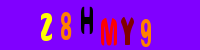 Blue Captcha Image