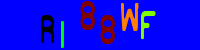Blue Captcha Image