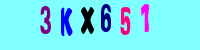 Blue Captcha Image