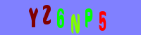 Blue Captcha Image
