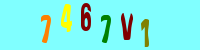 Blue Captcha Image