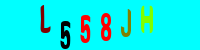 Blue Captcha Image