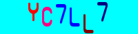Blue Captcha Image