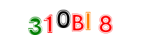 Blue Captcha Image