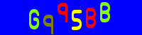 Blue Captcha Image