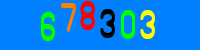Blue Captcha Image