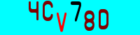 Blue Captcha Image