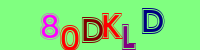 Blue Captcha Image